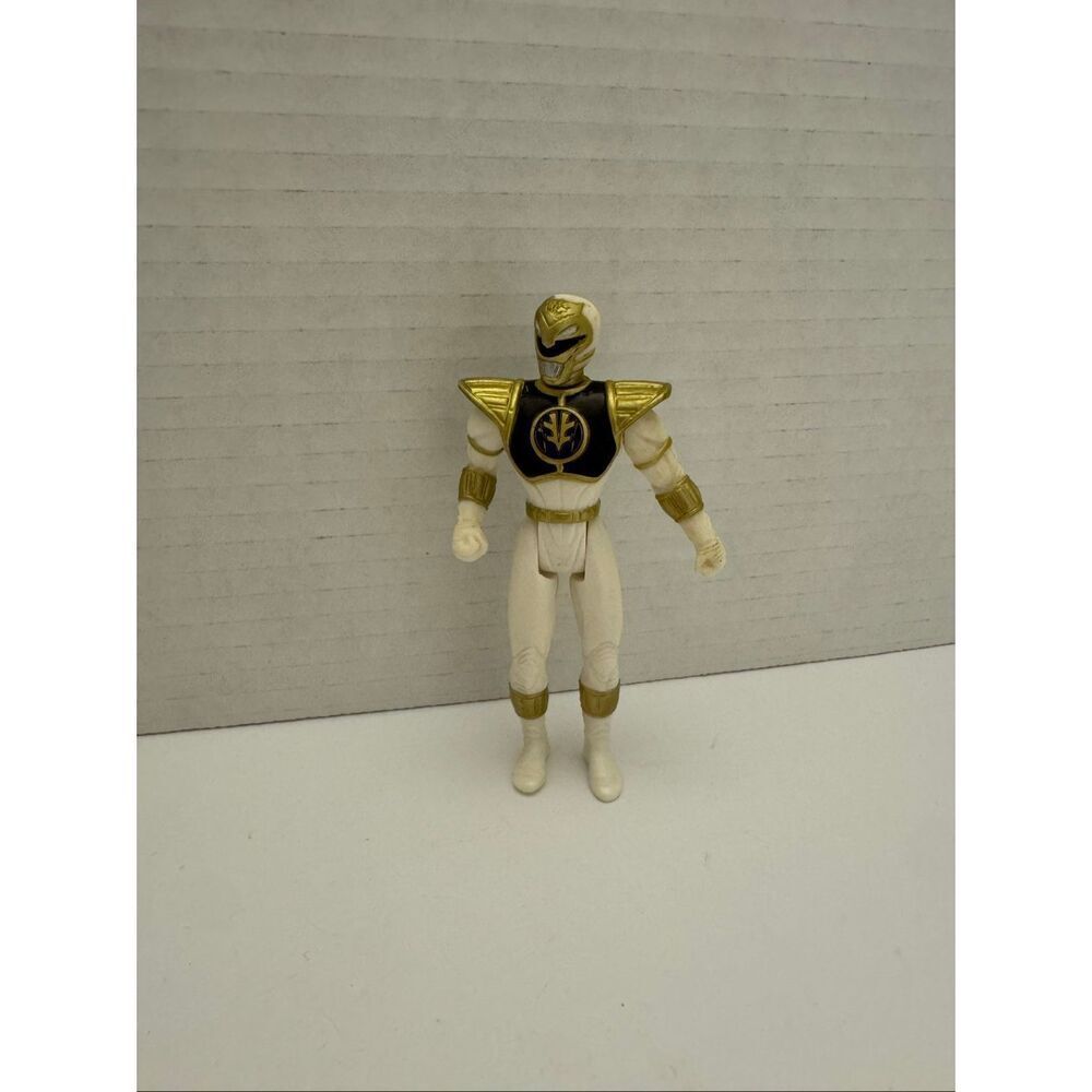 Saban Mighty Morphin Power Rangers White Ranger 4inch Action Figure Vintage 1995